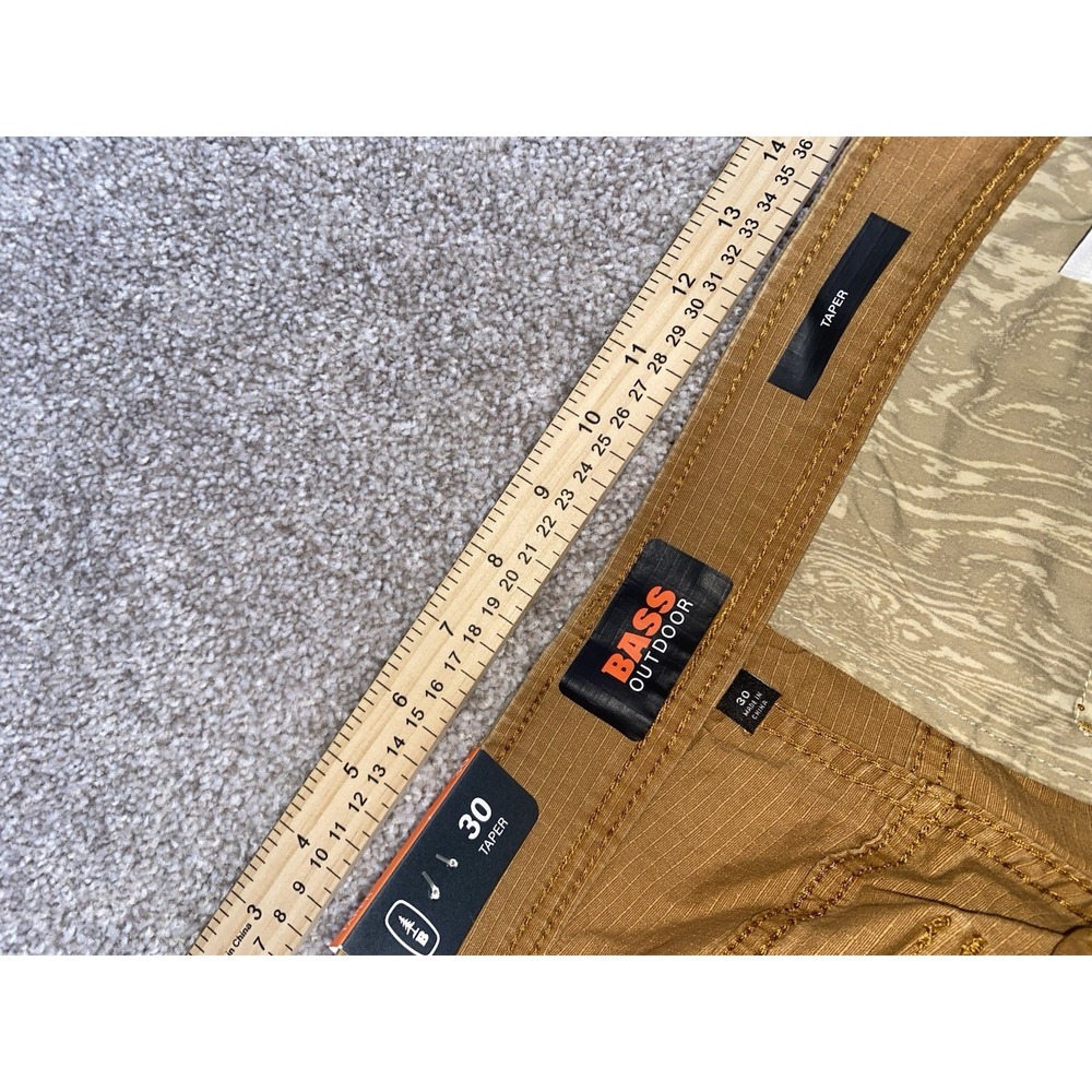 GH Bass Outdoor Taper Cargo Pans 30 (31x30) Pockets Carpenter Stretch Rip stop - Picture 5 of 12